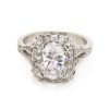 Vintage-Inspired Oval Diamond Ring Unique Rings 6