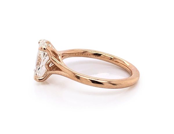 Rose Gold Oval Solitaire Custom Engagement Rings 3