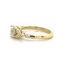 Round Diamond Engagement Ring with Marquise-Shaped Details Custom Engagement Rings 7