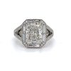 Radiant-Cut Diamond Ring with a Baguette and Round Frame Custom Engagement Rings 6