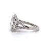 Radiant-Cut Diamond Ring with a Baguette and Round Frame Custom Engagement Rings 7
