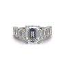 Multi Emerald-Cut Diamond Engagement Ring Unique Rings 6
