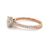 Rose Gold Engagement Ring With Hidden Halo Custom Engagement Rings 7