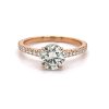 Rose Gold Engagement Ring With Hidden Halo Custom Engagement Rings 6