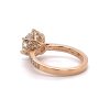 Rose Gold Engagement Ring With Floral Design Custom Engagement Rings 8
