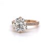 Rose Gold Engagement Ring With Floral Design Custom Engagement Rings 6