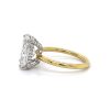 Radiant-Cut Engagement Ring With Diamond-Encrusted Gallery Custom Engagement Rings 6