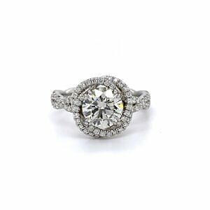 Floral-Inspired Diamond Engagement Ring With Twisted Band Engagement Rings 2