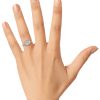 East-West Oval Diamond Engagement Ring Unique Rings 7