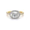 East-West Oval Diamond Engagement Ring Unique Rings 6