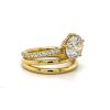 Wraparound Round Diamond Ring Custom Engagement Rings 5