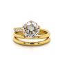 Wraparound Round Diamond Ring Custom Engagement Rings 4
