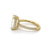 Yellow Gold Emerald-Cut Engagement Ring With Diamond Details Custom Engagement Rings 7