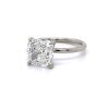 Cushion-Cut Engagement Ring With Floral-Inspired Prongs Custom Engagement Rings 5