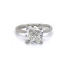 Cushion-Cut Engagement Ring With Floral-Inspired Prongs Custom Engagement Rings 6