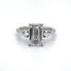 Emerald-Cut Engagement Ring With Kite-Shaped Diamonds Custom Engagement Rings 6