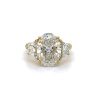 Oval and Trapezoid Diamond Engagement Ring Custom Engagement Rings 6