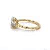 Cushion-Cut And Round Diamond Yellow Gold Engagement Ring Custom Engagement Rings 7