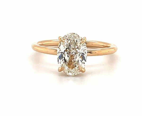 Rose Gold Oval Diamond Engagement Ring Engagement Rings 2