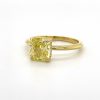 Fancy Yellow Radiant-Cut Diamond Engagement Ring Custom Engagement Rings 5