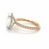 Two-Tone Oval Diamond Ring Custom Engagement Rings 6