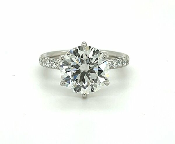 Round Brilliant-Cut Engagement Ring in a Six-Prong Setting Engagement Rings 2