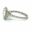 Dazzling Round Diamond Engagement Ring In A Cushion-Shaped Halo Custom Engagement Rings 8