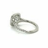 Dazzling Round Diamond Engagement Ring In A Cushion-Shaped Halo Custom Engagement Rings 9