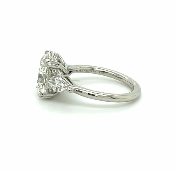 Three-Stone Engagement Ring with Cushion-Cut and Kite Diamonds Engagement Rings 3