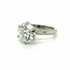 Six-Prong Round Engagement Ring on a Knife Edge Band Custom Engagement Rings 6