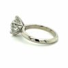 Six-Prong Round Engagement Ring on a Knife Edge Band Custom Engagement Rings 9