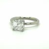 Asscher-Cut Diamond Ring in a Platinum Setting Custom Engagement Rings 4