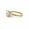 Round Diamond Engagement Ring with Tapered Baguettes Custom Engagement Rings 6