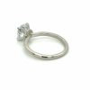 Round Diamond Engagement Ring with a Diamond Collar Custom Engagement Rings 8