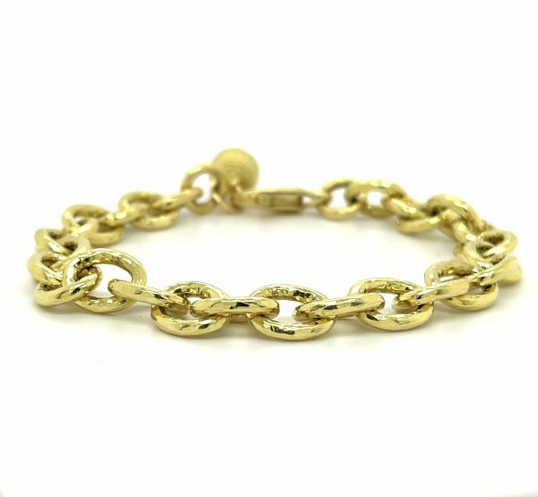 18k Yellow Gold Link Bracelet Custom Fine Bracelets