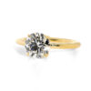 Round Engagement Ring With Hidden Halo Custom Engagement Rings 5