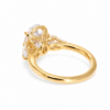 Oval Engagement Ring with Pear Side Stones Custom Engagement Rings 9