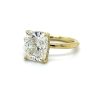 Elongated Cushion-Cut Solitaire in Yellow Gold Custom Engagement Rings 4