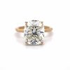 Elongated Cushion-Cut Solitaire in Rose Gold Custom Engagement Rings 6
