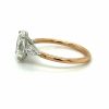 Two-Tone Oval and Kite Diamond Engagement Ring Custom Engagement Rings 7