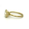 Matte Bezel-Set Asscher-Cut Ring in Yellow Gold Custom Engagement Rings 6