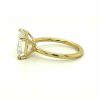 East-West Emerald-Cut Diamond Ring in Yellow Gold Custom Engagement Rings 7