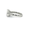 Three-Stone Radiant-Cut Diamond Ring in Platinum Custom Engagement Rings 7