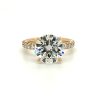 Rose Gold Round Brilliant-Cut Diamond Engagement Ring Custom Engagement Rings 7