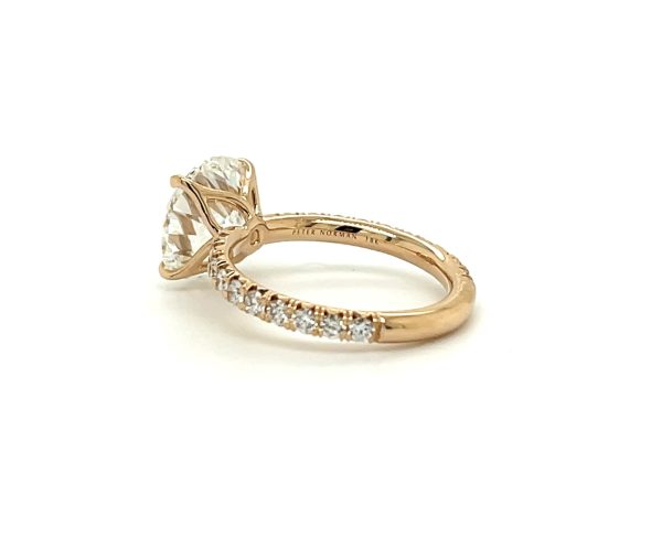 Rose Gold Round Brilliant-Cut Diamond Engagement Ring Custom Engagement Rings 5