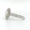 Round Engagement Ring with Double Cushion Halo Custom Engagement Rings 7
