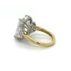 Two-Tone Emerald-Cut and Trapezoid Engagement Ring Custom Engagement Rings 8