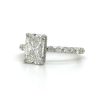 Radiant Diamond Engagement Ring with a Shared Prong Band Custom Engagement Rings 4