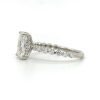 Radiant Diamond Engagement Ring with a Shared Prong Band Custom Engagement Rings 6