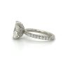 Elongated Cushion-Cut Engagement Ring with Floral Setting Custom Engagement Rings 9